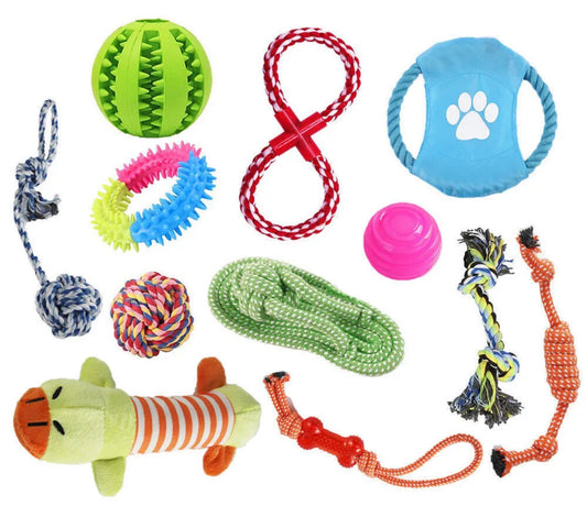 12 Piece Dog Toys