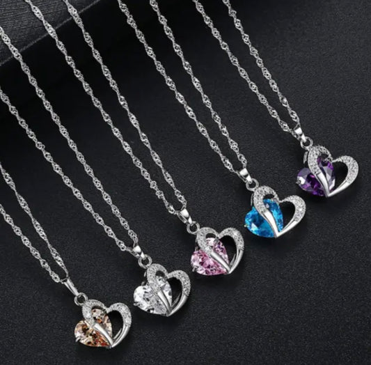 925 Sterling Silver Love Heart Necklace