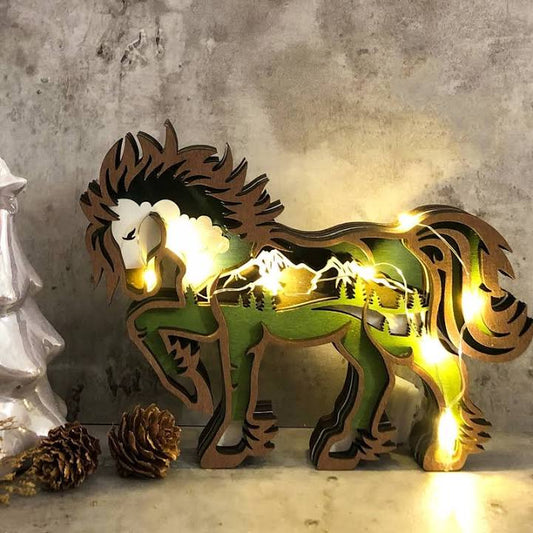 Horse Wooden Sculpture