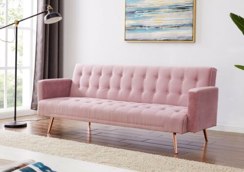 Pink Sofa With Rose Gold Legs